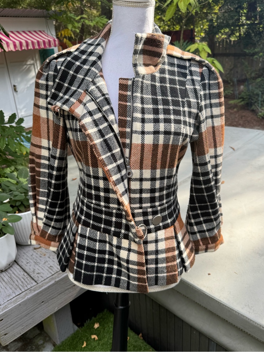 L.a.m.b - Gwen Stefani plaid wool coat
